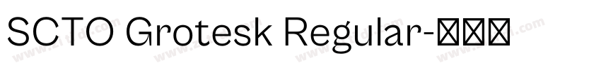 SCTO Grotesk Regular字体转换